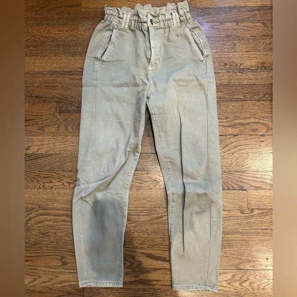 Zara Denim - Zara Paperbag Waist Jeans